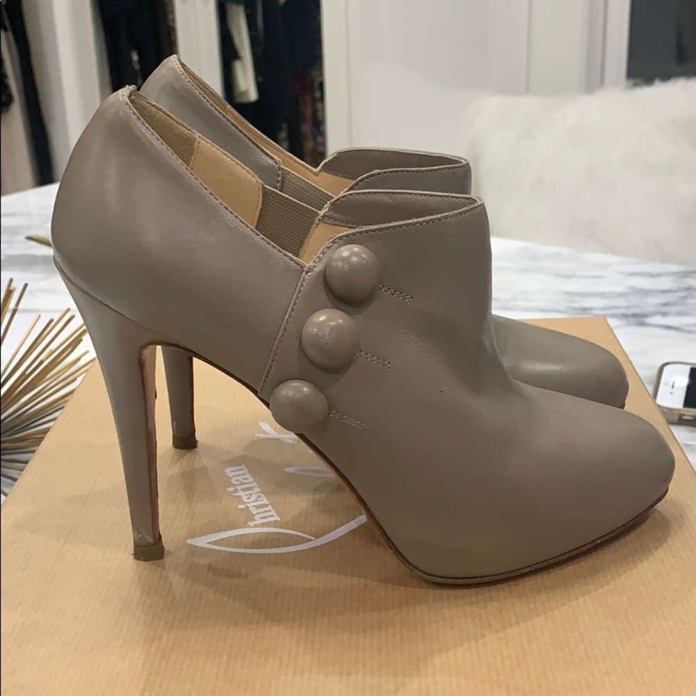Grey Christian Louboutin Booties